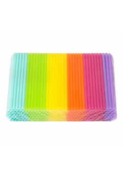 Słomki Jumbo pastelowe MIX 9x240mm 250szt