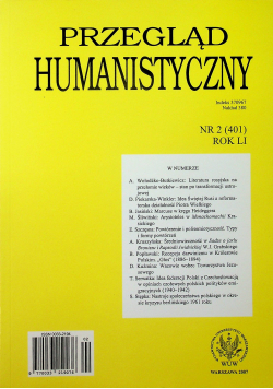 Przegląd Humanistyczny 2/2007