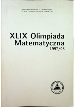 XLIX Olimpiada Matematyczna 1997 98