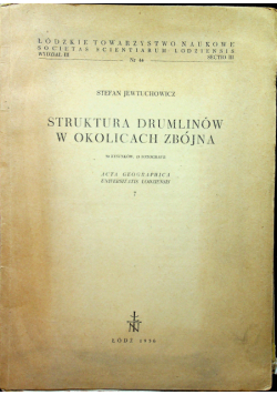 Struktura drumlinów w okolicach zbójna