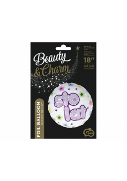 Balon foliowy Sto lat, Beauty&Charm 46cm