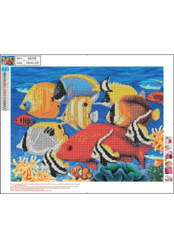 Mozaika diamentowa 5D 40x50cm Fish 89758