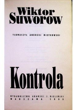 Suworow Kontrola