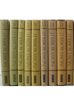 Bibliografia literatury Polskiej Nowy Korbut tom od 6 do 17