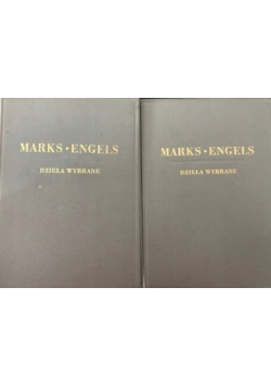 Marks Engels dzieła wybrane  2 tomy 1949r