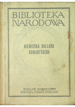 Niemiecka ballada romantyczna