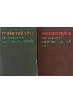 Matematyka dla wyższych szkół technicznych tom 1 i 3
