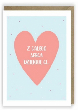 Kartka okolicznościowa, eko koperta Dziękuję K004