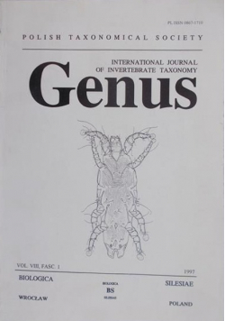 International journal of invertebrate taxonomy Genus