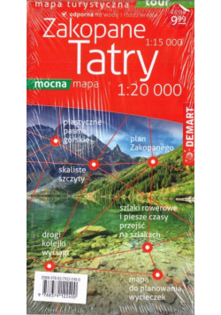 Mapa - Zakopane, przewodnik - Tatry