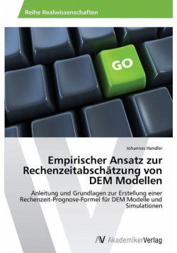 Empirischer Ansatz zur Rechenzeitabschätzung von DEM Modellen