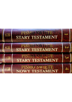 Pismo święte Starego i Nowego Testamentu Tom od 1 do 4