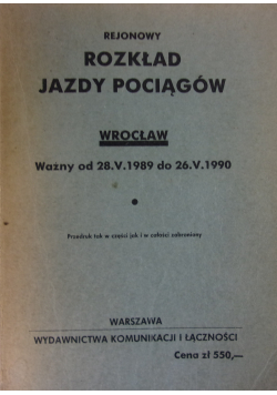 Rozkład jazdy pociągów Wrocław