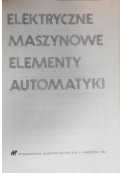 Elektryczne maszynowe elementy automatyki