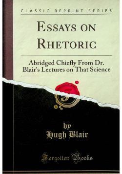 Essays on rhetoric reprint z 1801 r
