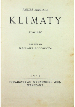 Klimaty 1930 r.