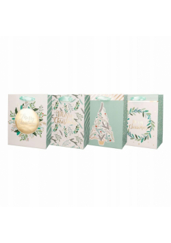 Torba prezentowa 26x32 Święta hot stamp mix