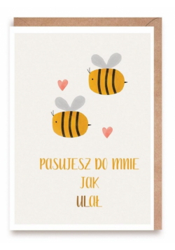 Walentynka Pszczółki, eko koperta K156