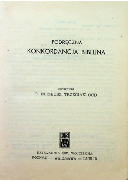 Podręczna konkordancja Biblijna
