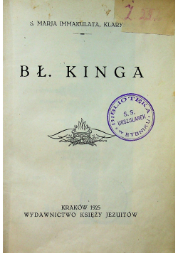 Bł Kinga 1925 r