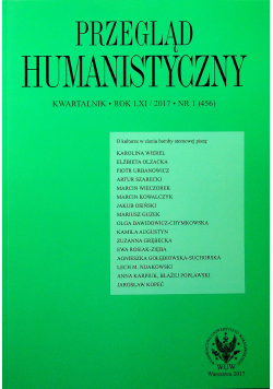 Przegląd Humanistyczny 1/2017