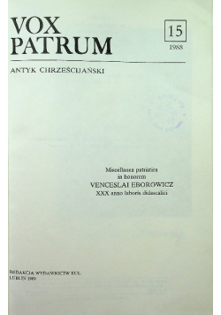 Vox Patrum 15