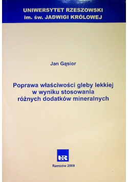 Poprawa właściwości gleby lekkiej