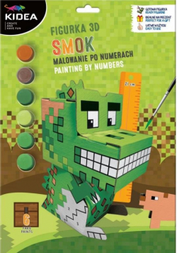 Figurka 3D malowanie po numerach Smok KIDEA