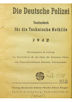 Die Deutsche Polizei 1942 r.