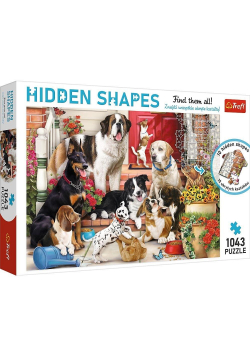 Puzzle 1043 Hidden Shapes Psia zabawa TREFL
