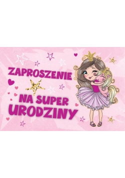 Zaproszenie Urodziny ZA-89 (10szt.)
