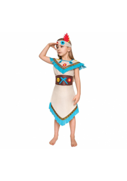Strój Indianka Kolorowy Kwiat rozm. 120/130cm