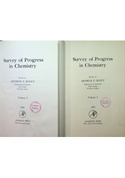 Survey of Progress in Chemistry vol 1 i 2