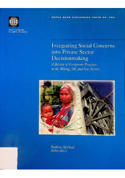 Integrating Social Concerns Into Private Sector Decisionmaking
