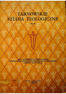 Tarnowskie studia teologiczne tom VIII