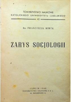 Zarys Socjologii 1948 r