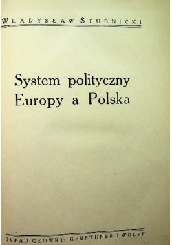 System polityczny Europy a Polska 1935 r.
