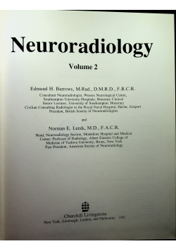 Neuroradiologiy Volume 2