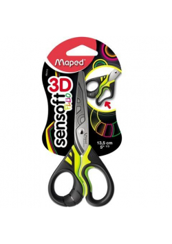Nożyczki Sensoft Fluo 13cm bls MAPED