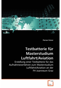 Testbatterie für Masterstudium Luftfahrt/Aviation