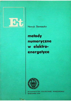 Metody numeryczne w elektroenergetyce