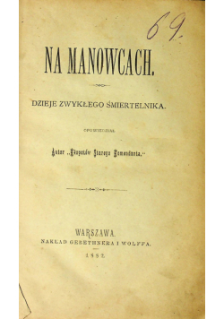 Na Manowcach 1882r