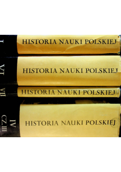 Historia Nauki Polskiej 4 tomy