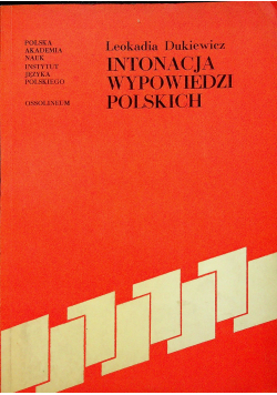 Intonacja wypowiedzi polskich