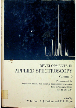 Developments in Applied Spectroscopy vol 6