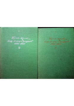Listy do żony i przyjaciół 1888 - 1942 r Tom I i II