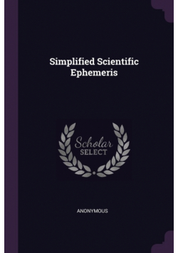 Simplified Scientific Ephemeris