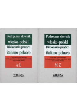 Podręczny słownik włosko polski Tom I i II