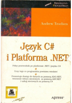 Język C# i platforma NET