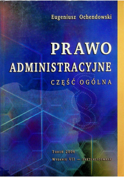 Prawo administracyjne część ogólna
